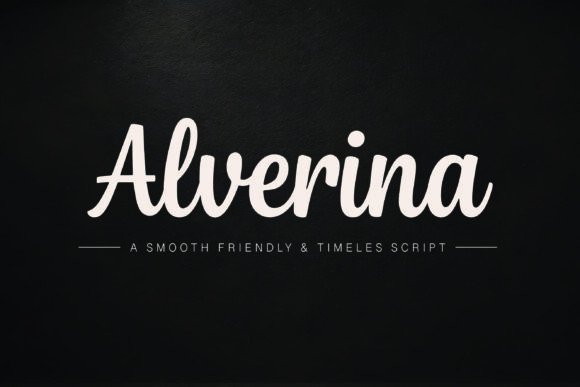 Alverina Font: Elevating Campaign Visuals with Elegant Script