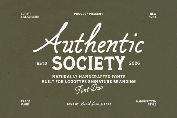 Authentic Society Font for Digital Branding