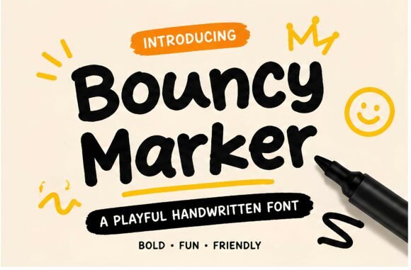 Bouncy Marker Font: A Playful Typeface for Branding