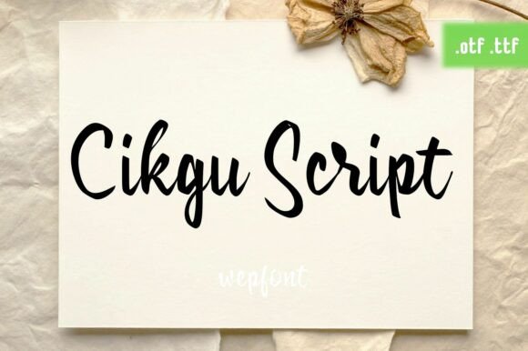 Cikgu Script Font: Authentic Charm for Small Business Branding