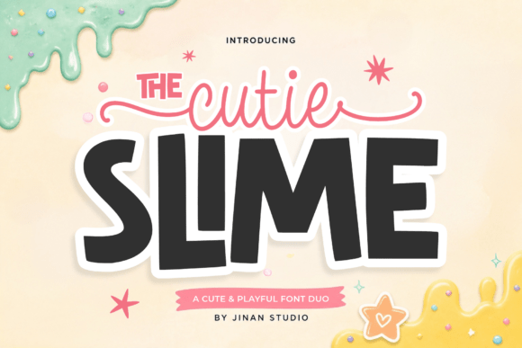 Cutie Slime Duo Font: Playful Type for Makers