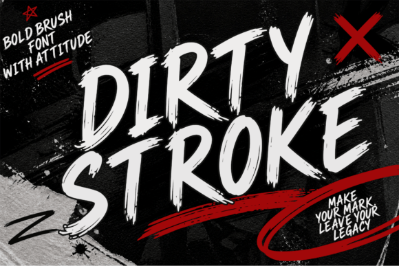 Dirty Stroke Font: Bold Visuals for Campaigns
