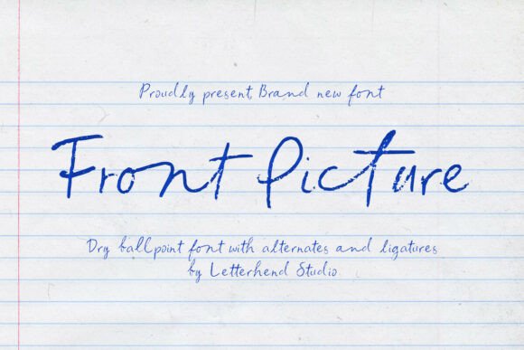 Front Picture Font: Adding Editorial Warmth to Layouts
