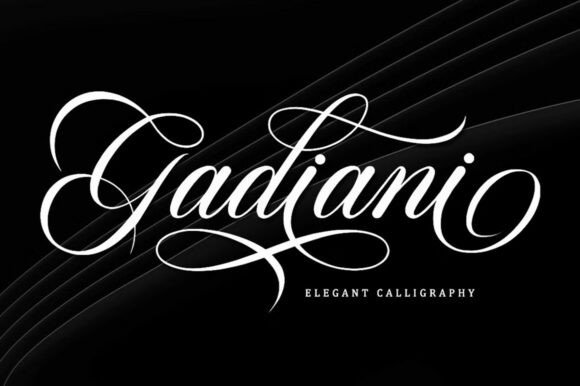Gadiani Font: Elegant Script for Handmade Labels