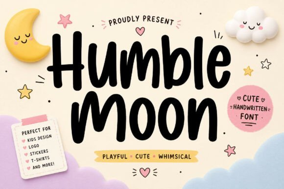 Humble Moon Font: Bold Handwritten Type for Digital Campaigns