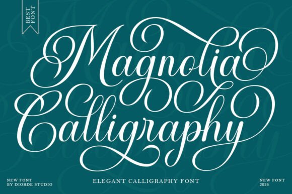 Magnolia Calligraphy Font for Handmade Products