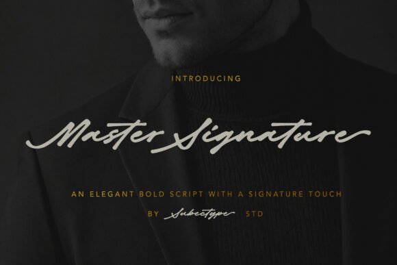 Master Signature Font for Web Design