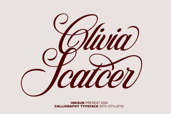 Olivia Scatcer Font for Elegant Editorial Design
