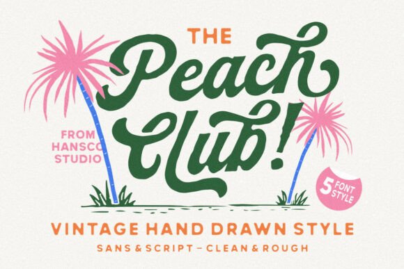 Peach Club: A Designer’s Take on This Script Font