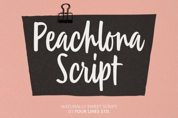 Peachlona Script Font for Handmade Products