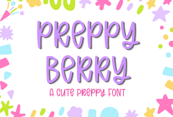 Preppy Berry Font: Playful Branding for Small Business