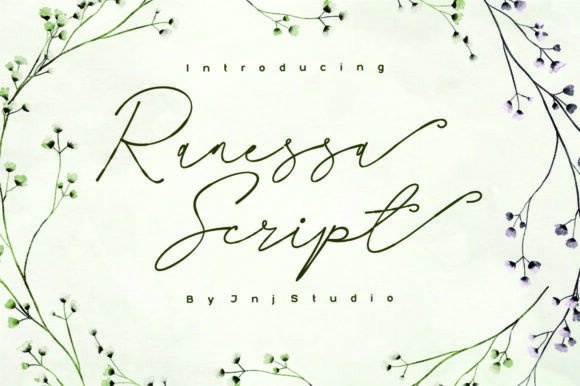 Ranessa Script Font for Elegant Craft Projects