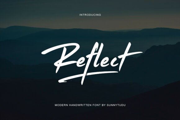 Reflect Handwritten Font: Editorial Motion & Style