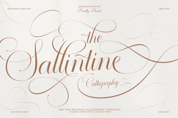 Sallintine Typeface: A Fluid Script for Editorial Design