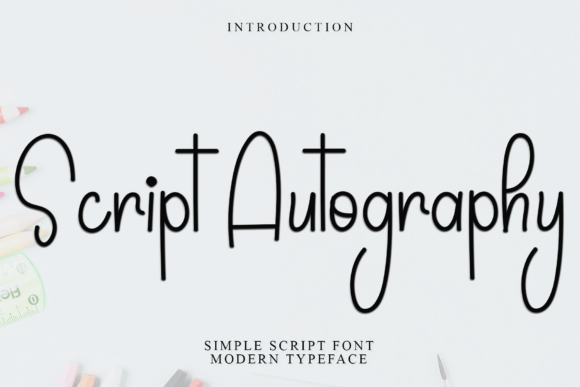 Script Autography Font for Elegant Editorial Design