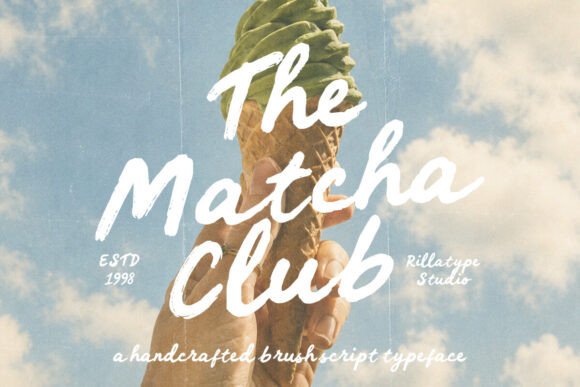 The Matcha Club Font: Bold Branding for Campaigns