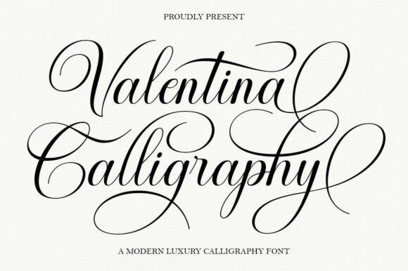 Valentina Calligraphy Font for Elegant Editorial Design